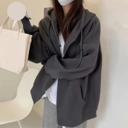 American Retro Oversized Hooded Sweatshirt Women Zip Up Solid Pockets Sports Hoodies Jacket Women Loose Lazy Style Hooded Coa