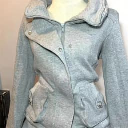 2025 American Retro Gray Hoodie For Women With Vintage Design High-End And Fashionable Versatile Hoodie Temperament Socialite