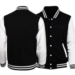 90s Black White Solid Color Jacket Loose Oversized Clothes Casual Men Women Baseball Clothes Personality Street Coat Jackets