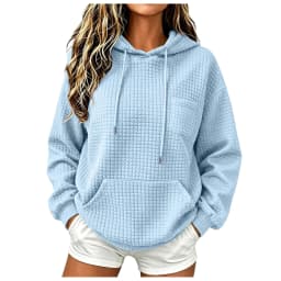 Womens Knit Hoodies Casual Fit Hooded Sweatshirt With Pocket Oversized Hoodies Fall Outfits For Women Womens Full Zip Hoodie