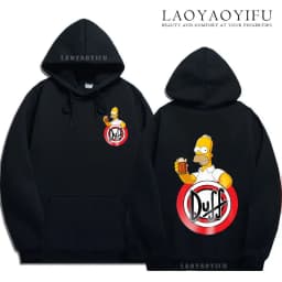 Duff Beer Hoodie Funny The Simpsons Duff Classic Beer Graphic New in Hoodies & Sweatshirts Pullover Sweatshirts Men Women Tops