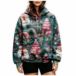 Women Fall And Winter Hoodie With Pet Pouch Oversized Pocket Colorful Print Sweatshirt For Dogs And Women's Hoodies Pullover