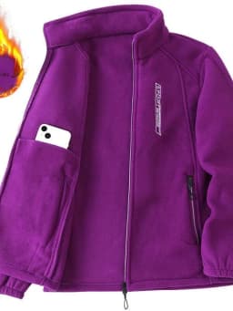 Loose Zipper Open Cardigan Sweatshirt for Middle-Aged And Elderly Large Size Mommy Style Fashionable Comfortable Polyester