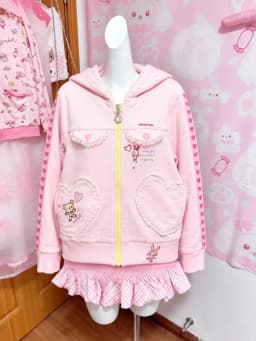Y2K Fairy Grunge Japanese Printed Cardigan Women Ruffle Patchwork Outerwear Sweet Lolita Harajuku Daily Casual Street Outfit
