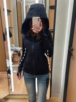 Slim Fit Zipper Hoodie Jacket Women's Pure Color Cardigan Spring Autumn New Style Casual Versatile Long Sleeve Thermal Top