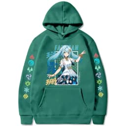 Hu Tao Zhongli Vintage Streetwear Wanderer Faruzan Nahida Xiao Cartoon Gothic Sweatshirt Genshin Impact Korean Style Y2k Hoodies