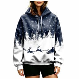 Women Fall And Winter Hoodie With Pet Pouch Oversized Pocket Colorful Print Sweatshirt For Dogs And Long Hoodie Dress plus Size