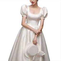 Customized Satin Wedding Dress Bridal Ball Gowns Plus Size Lace up Wedding Dresses Vestidos De Novia De