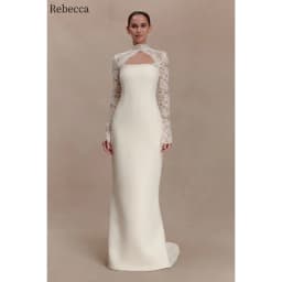 Rebecca Customized High Neck Lace Embroidery Prom Dress Floor-Length vestidos de noche Waist Cinching Elegant Evening Dresses