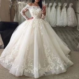 Customized Vintage White Lace Appliques robe de mariée Wedding Dresses 2025 Ball Gown Wedding Bridal Gowns vestido de noiva