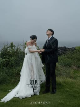 ZHUISHU Off the Shoulder Outdoor Korean Wedding Dresses Photo Shoot A Line Soft Tulle Bridal Gown Customized Self-Wedding Gown