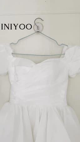 Customized Sweet Princess Dress With Puff Sleeve Newest Short Wedding Dresses Simple Backless Birthday Party Dresses