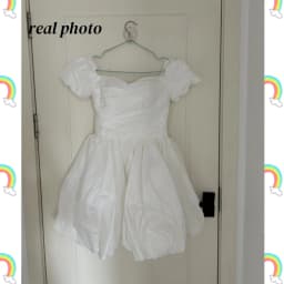 Customized Sweet Princess Dress With Puff Sleeve Newest Short Wedding Dresses Simple Backless Birthday Party Dresses