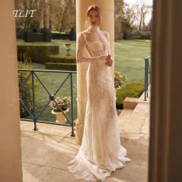 TLIT Luxurious Lace Mermaid Wedding Dresses Customized Long O-Neck فساتين زفاف Long Lace Sleeve Backless Bridal Gowns