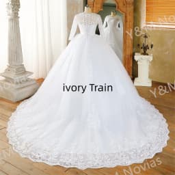 Real Video Vestidos De Novia Simple Vintage White Wedding Dress for Women With Sleeves Princesa Bridal Gown