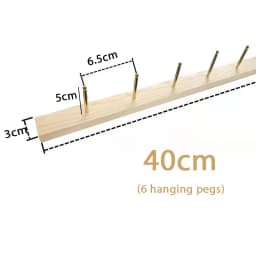 Jewelry Wood Wall Hanger Display Stand Gold Silver Hook Up Earring Necklace Organizer Storage Holder Shop Wall-mounted Decor