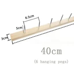 Jewelry Wood Wall Hanger Display Stand Gold Silver Hook Up Earring Necklace Organizer Storage Holder Shop Wall-mounted Decor