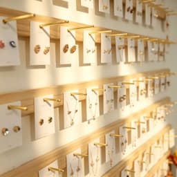 Jewelry Wood Wall Hanger Display Stand Gold Silver Hook Up Earring Necklace Organizer Storage Holder Shop Wall-mounted Decor