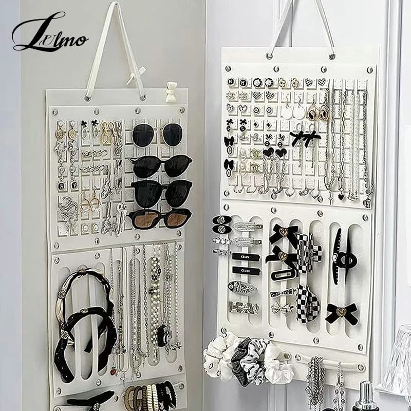 Wall-mounted Jewelry Bag Jewelry Display Felt Earrings Storage Bag Necklace Ring Jewelry Organizer And Packaging