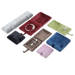 Luxury Velvet Jewelry Gift Box Premium Ring Earring Pendant Display Case Travel Bracelet Organizer Storage for Ladies Birthday