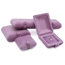 Luxury Velvet Jewelry Gift Box Premium Ring Earring Pendant Display Case Travel Bracelet Organizer Storage for Ladies Birthday