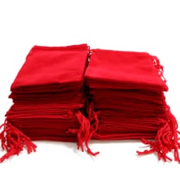 100PCS 5x7 7x9 10x12 Velvet Dust Pouch Jewelry Bag Black Gift Large Earphone Red Blue Pink Colors Cotton Rope Drawstring Pocket
