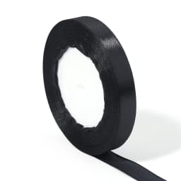 25Yards/Roll Black Satin Ribbons for Wedding Christmas Party Decorations DIY Bow Craft Ribbons Card Gifts Wrapping Supplies