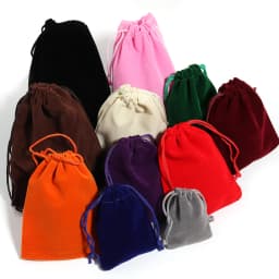 5-10pcs/lot Velvet Gifts Bags Colorful Drawstring Jewelry Bags Storage Pouches For Wedding Christmas Party Gifts Packaging Bags