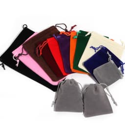 5-10pcs/lot Velvet Gifts Bags Colorful Drawstring Jewelry Bags Storage Pouches For Wedding Christmas Party Gifts Packaging Bags