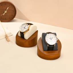 WoodTen Single Watch Display Stand With Pillow Wooden Wrist Watch Rack Storage Watch Stents Jewelry Organizer Watch Display Prop