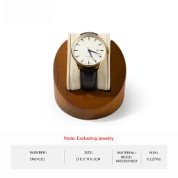 WoodTen Single Watch Display Stand With Pillow Wooden Wrist Watch Rack Storage Watch Stents Jewelry Organizer Watch Display Prop