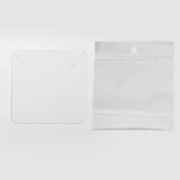 Earring Cards and 50pcs Bags 5x5cm Card Necklace Earring Display Cards Self-Seal Bags Kraft Paper Card for DIY Jewelry Packaging