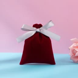 50Pcs Jewelry Velvet Bag Ribbon Drawstring Bowknot Pouch Suede Microfiber Ring Earrings Stud Bracelet Pendant Necklace Organizer