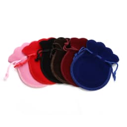 10pcs/lot 7x9/9x12cm Round Drawstring Velvet Gifts Bag Soft Jewelry Packaging Wedding Christmas Candy Jewelry Pouches Wholesale