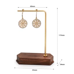 1PCS Jewelry Display Stand Necklace Earrings Jewelry Copper Wood Jewelry Display Props Shooting Jewelry Booth Display Pieces