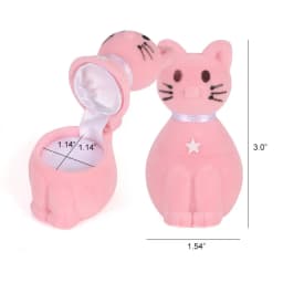 Velvet Jewelry Box Organizer Cute Animal Wedding Ring Box Fruit Storage Case Earring Necklace Display Packaging Gift Accessories
