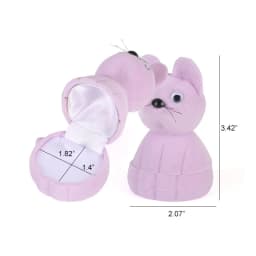 Velvet Jewelry Box Organizer Cute Animal Wedding Ring Box Fruit Storage Case Earring Necklace Display Packaging Gift Accessories