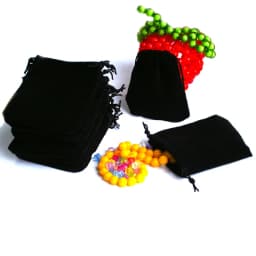 7x9/10x12cm 5pcs/lot Velvet Drawstring Bags Jewelry Packaging Pouches For Candy Earrings Beads Christmas Wedding Party Gift Bag