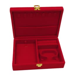 Velvet Box Pearl Necklace Box Jewelry Packaging Storage Case Boxes Holder Earrings Display 7.5x7.5x1.6 Inches Wedding Premium