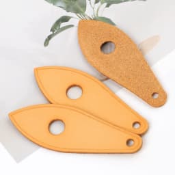 2Pcs Genuine Leather Zip Puller Replacement Leaf Shape Zipper Heads for Luggage Backpack Jacket Suitcase Bag Accessories