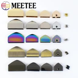 5/10Pcs Deepeel 12-25mm Zipper Tail Clip Buckles Metal Zip End Stopper with Screw Zips Repair Kits DIY Bag Hardware Accessories