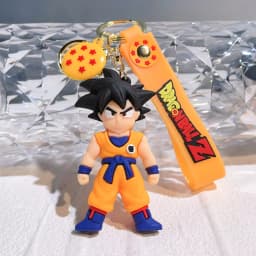 Dragon Ball Z Goku Figure Keychain Anime Super Saiyan Keyring Bag Pendant Car Ornament Kids Toy Christmas Gift