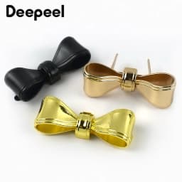 4/10Pcs Deepeel Metal Bowknot Buckle 47x17mm Handbag Label Pin Clasp Bag Side Clip Hook Clothes Decor Buckles DIY Accessories