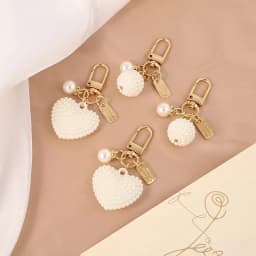 Elegant Pearl Keychain,Pearl,Keychain,Pendant,DIY,Car Keys,Accessories for Women, Stylish Gift