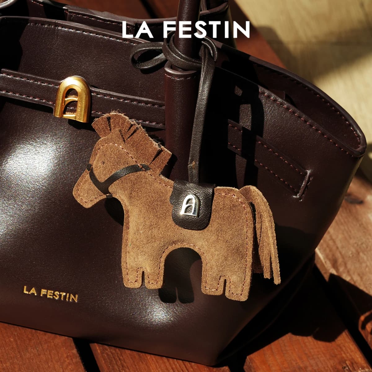 LA FESTIN Original Bag Pendant 2026 New Mini Horse Keychain Pony Pendant Small Decoration New Year Gift
