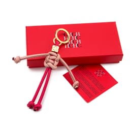 CH Women's Fashion Human Shape Knot Keychain Bag Charm Purse Pendant with Gold Hardware Gift Box Packaging 2026 New Accessories