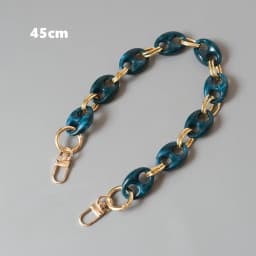 New Fashion Woman Bag Accessory Parts Leopard Candy Beige Blue Acrylic Resin Metal Chain Strap Women Shoulder Cute Clutch Chain