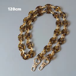New Fashion Woman Bag Accessory Parts Leopard Candy Beige Blue Acrylic Resin Metal Chain Strap Women Shoulder Cute Clutch Chain