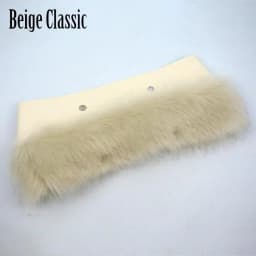 New Women Winter Autumn Faux Fox Fur Furry Trim Trims for O BAG Thermal Plush Decoration Fit for Classic Big Mini Obag