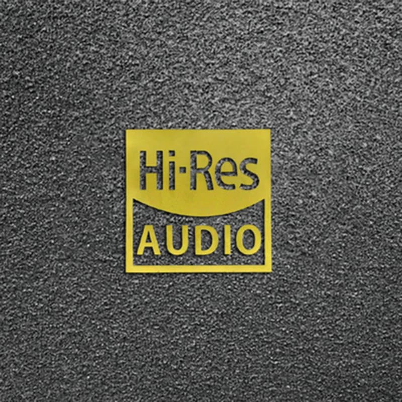 Hi-res AUDIO gold standard high-quality sound certified metal stickers earphone metal decorative stickers
